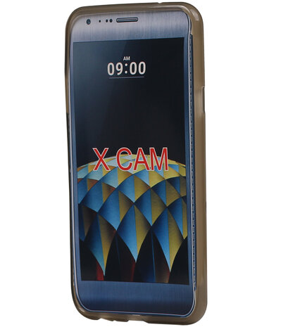 LG X Cam K580 TPU back case hoesje transparant Grijs