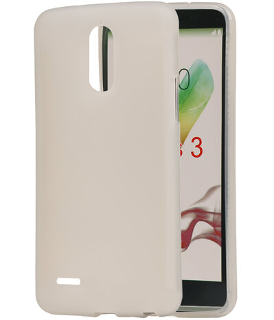 LG Stylus 3 TPU back case hoesje transparant Wit