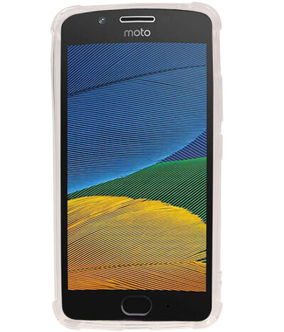 Transparant TPU Schokbestendig bumper case telefoonhoesje Motorola Moto G5