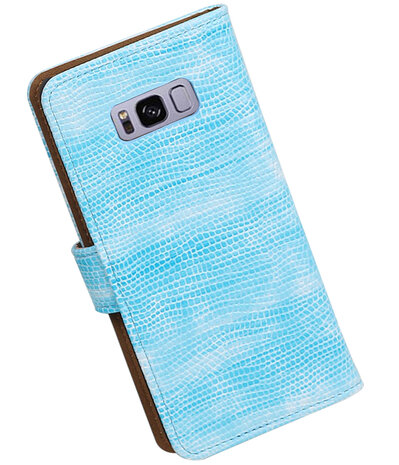 Samsung Galaxy S8+ Plus Mini Slang booktype hoesje Turquoise