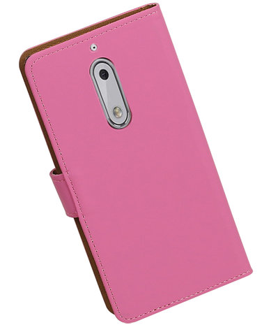 Nokia 5 Effen booktype hoesje Roze