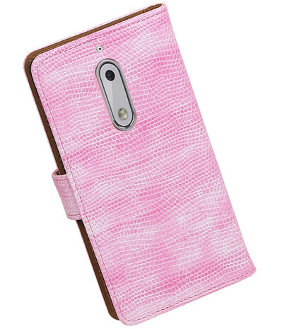 Nokia 5 Mini Slang booktype hoesje Roze