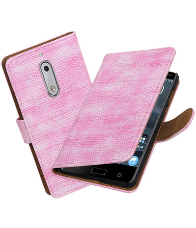 Nokia 5 Mini Slang booktype hoesje Roze
