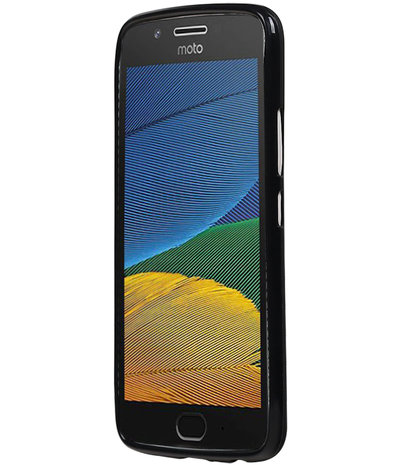 Motorola Moto G5 Plus TPU back case hoesje Zwart