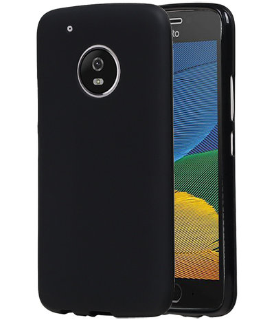 Motorola Moto G5 Plus TPU back case hoesje Zwart