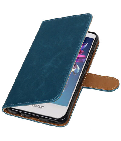 Huawei Honor 8 Pro / V9 Pull-Up booktype hoesje Blauw