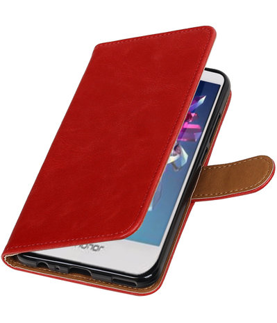 Huawei Honor 8 Pro / V9 Pull-Up booktype hoesje Rood