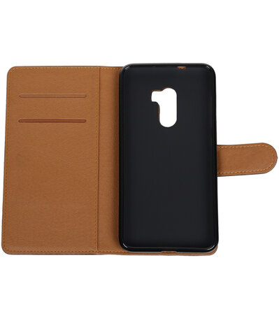 HTC One X10 Pull-Up booktype hoesje Mocca