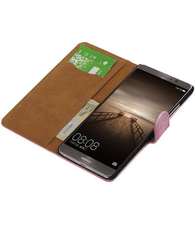 Huawei Mate 9 Mini Slang booktype hoesje Roze