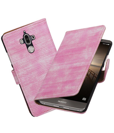 Huawei Mate 9 Mini Slang booktype hoesje Roze