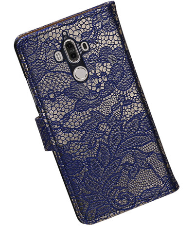 Huawei Mate 9 Lace booktype hoesje Blauw