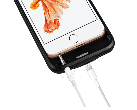 Paars smart batterij hoesje Apple iPhone 6 / 6s Plus en iPhone 7 Plus