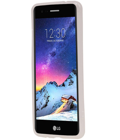 LG K4 2017 TPU back case hoesje transparant Grijs