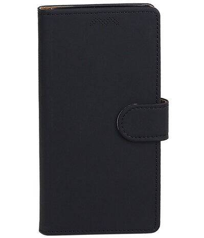 HTC One X10 Effen booktype hoesje Zwart