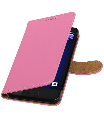 HTC U11 Effen booktype hoesje Roze