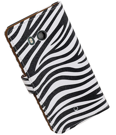 HTC U11 Zebra booktype hoesje