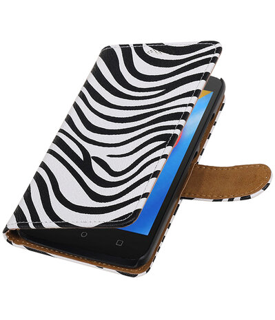 Motorola Moto C Zebra booktype hoesje