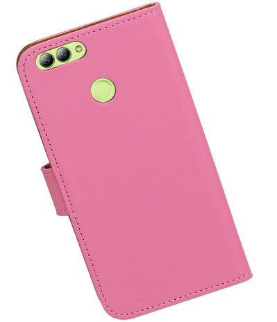 Huawei nova 2 Effen booktype hoesje Roze