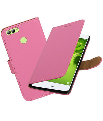 Huawei nova 2 Effen booktype hoesje Roze