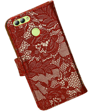 Huawei nova 2 Lace booktype hoesje Rood