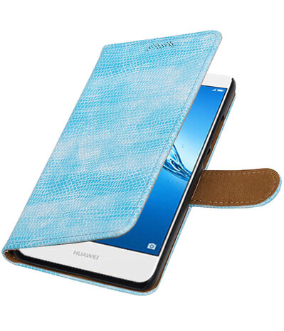 Huawei Y7 / Y7 Prime Mini Slang booktype hoesje Turquoise