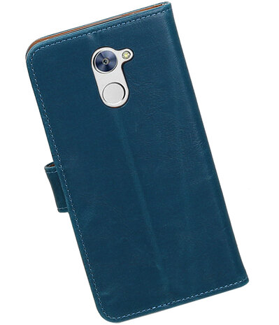 Huawei Y7 / Y7 Prime Pull-Up booktype hoesje Blauw