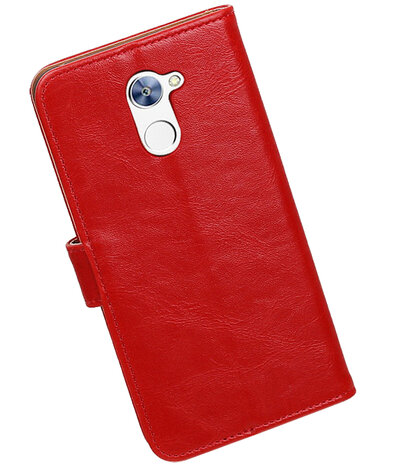 Huawei Y7 / Y7 Prime Pull-Up booktype hoesje Rood