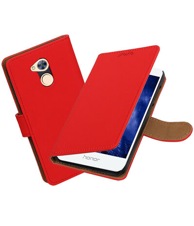 Huawei Honor 6A Effen booktype hoesje Rood