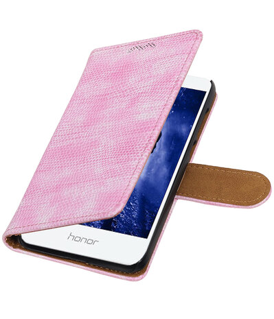 Huawei Honor 6A Mini Slang booktype hoesje Roze