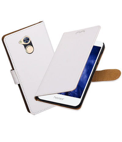 Huawei Honor 6A Effen booktype hoesje Wit