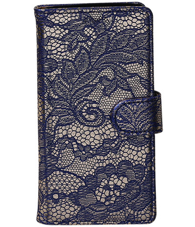Motorola Moto G5 Lace booktype hoesje Blauw