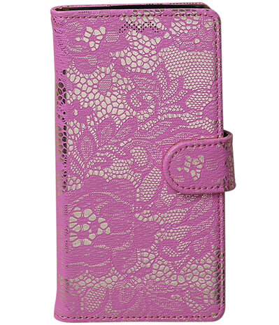 Motorola Moto G5 Lace booktype hoesje Roze