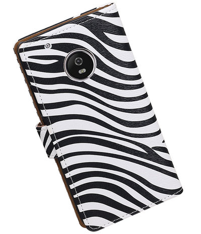 Motorola Moto G5 Plus Zebra booktype hoesje