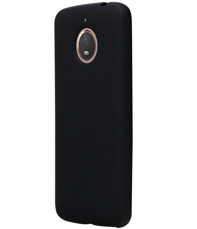 Motorola Moto E4 Plus TPU back case hoesje Zwart