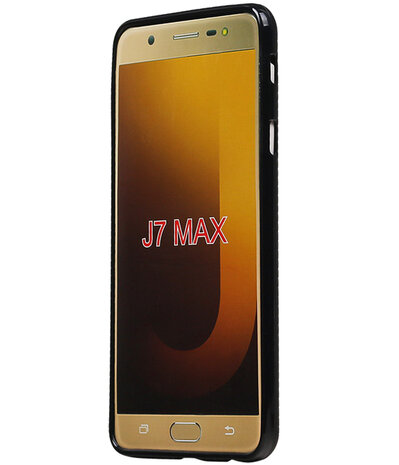 Samsung Galaxy J7 Max TPU back case hoesje Zwart