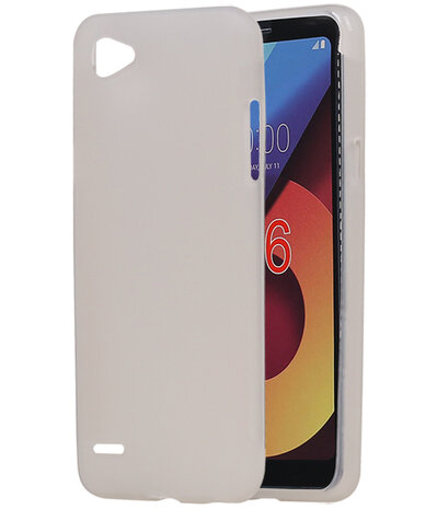 LG Q6 TPU back case hoesje Wit