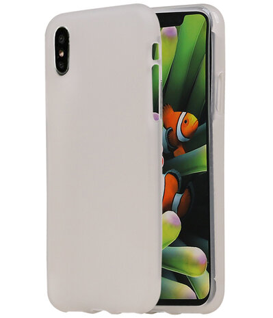 Apple iPhone X TPU back case hoesje Wit