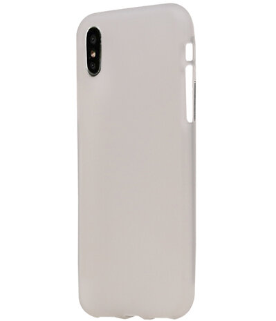 Apple iPhone X TPU back case hoesje Wit