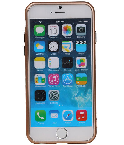 Apple iPhone 6 / 6s Design TPU back case hoesje Goud