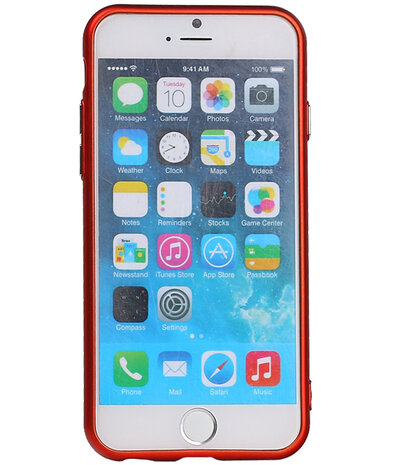 Apple iPhone 6 / 6s Design TPU back case hoesje Rood