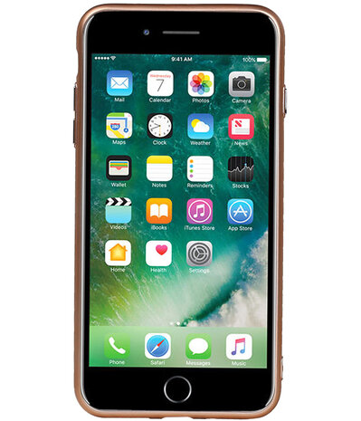 Apple iPhone 7 Plus Design TPU back case hoesje Goud