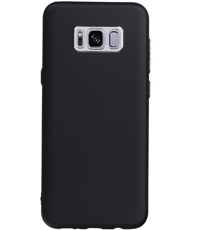 Samsung Galaxy S8+ Plus Design TPU back case hoesje Zwart