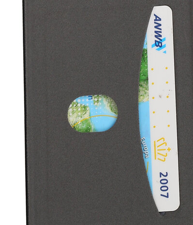 Huawei Y5  / Y6 2017 Folio leder look booktype hoesje Zwart