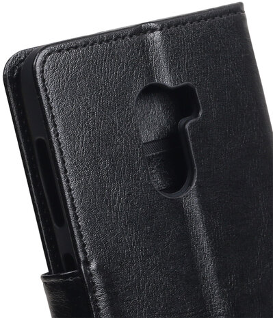 Zwart Portemonnee booktype hoesje HTC One X10