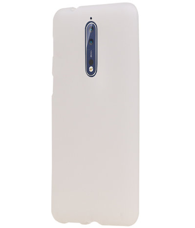 Nokia 8 Design TPU back case hoesje Wit