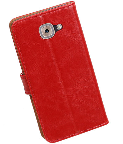 Samsung Galaxy J7 Max Pull-Up booktype hoesje Rood