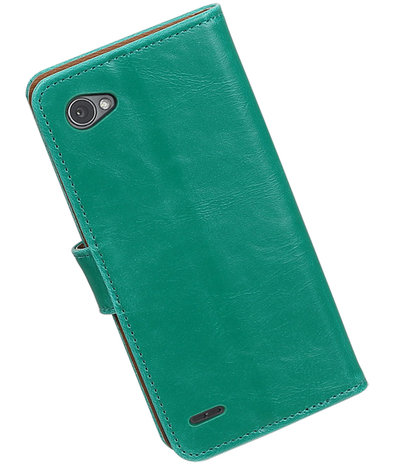 LG Q6 Pull-Up booktype hoesje groen