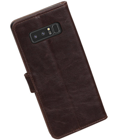 Samsung Galaxy Note 8 Pull-Up booktype hoesje mocca