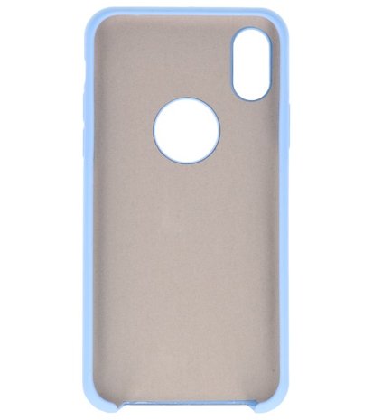 Apple iPhone X Premium TPU back case hoesje Licht Blauw