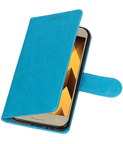 Turquoise Portemonnee booktype Hoesje voor Samsung Galaxy A3 2017 A320